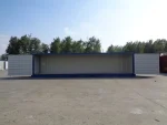 Contenedor marítimo 40 pies High Cube Open Side – azul (nuevo primer viaje – apertura total)