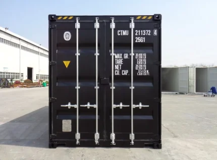Contenedor 20 pies High Cube (HC) nuevo «primer viaje» – negro (6 m x 2,90 m)