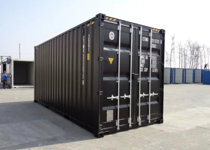 Contenedor 20 pies High Cube (HC) nuevo «primer viaje» – negro (6 m x 2,90 m)