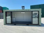 Contenedor de oficina «Glass Studio» 20 pies – maxiventana corredera de 4,5 m y aire acondicionado (nuevo)