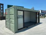 Contenedor de oficina «Glass Studio» 20 pies – maxiventana corredera de 4,5 m y aire acondicionado (nuevo)