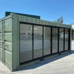 Contenedor de oficina «Glass Studio» 20 pies – maxiventana corredera de 4,5 m y aire acondicionado (nuevo)