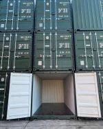 Contenedor marítimo 20 pies High Cube (HC) – verde (nuevo primer viaje – altura extra 2,89 m)