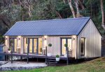 Casa modular moderna de madera con terraza incluida