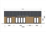Casa modular moderna de madera con terraza incluida
