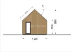 Casa modular moderna de madera con terraza incluida
