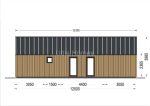 Casa modular moderna de madera con terraza incluida