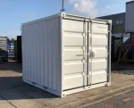 Contenedor marítimo 10 pies estándar (nuevo primer viaje) – caja 3 metros blanca de acero Corten