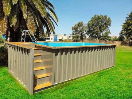 Piscina contenedor 6 metros – moderna y lista para instalar