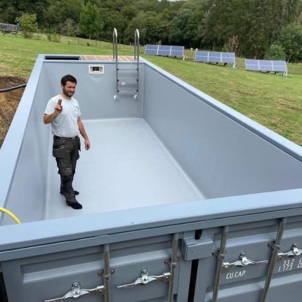 Piscina contenedor 8 m – diseño moderno y alta gama