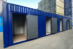 Contenedor 40 pies High Cube «Multibox» – 8 compartimentos con puertas peatonales (self storage)