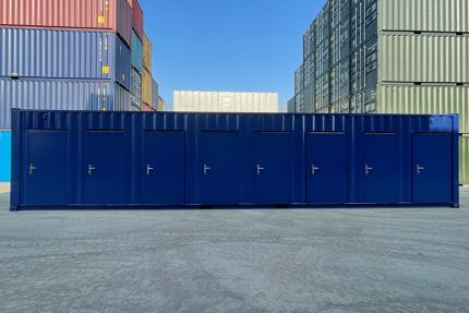 Contenedor 40 pies High Cube «Multibox» – 8 compartimentos con puertas peatonales (self storage)