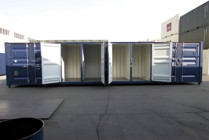 Contenedor 40 pies High Cube «Multibox» – 8 puertas laterales (self storage / obra)
