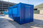Contenedor de 20 pies equipado «quiosco bar» – aislado con 2 ventanillas de venta
