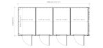 Contenedor 20 pies High Cube «Multibox» – 4 compartimentos independientes (uso self storage)