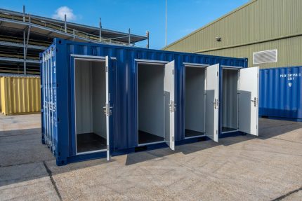 Contenedor 20 pies High Cube «Multibox» – 4 compartimentos independientes (uso self storage)