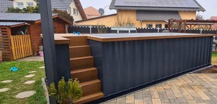 Piscina contenedor premium 6,11 m – lista para instalar