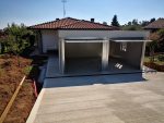 Garaje prefabricado doble 6x6 m aislado – 2 plazas de aparcamiento con portones basculantes motorizados