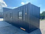 Casa contenedor 40 pies HC (High Cube) – alojamiento 12 m «Black Edition» con cocina y baño (nuevo)