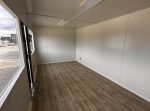 Pabellón modular de oficina 3x6 m (18 m²) – acristalado con puerta de cristal (nuevo y aislado)