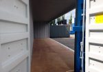 Contenedor marítimo 40 pies High Cube Open Side – gris antracita (nuevo – apertura total 12 m)