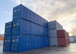 Contenedor marítimo 40 pies High Cube Open Side – gris antracita (nuevo – apertura total 12 m)
