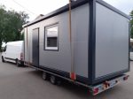 Contenedor oficina social 15 m² (6×2,5 m) – monobloque aislado 100 mm (listo para usar)