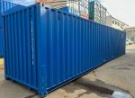 Contenedor marítimo 40 pies High Cube – azul (nuevo, primer viaje – altura extra)