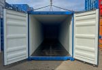 Contenedor marítimo 40 pies High Cube – azul (nuevo, primer viaje – altura extra)