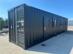 Casa contenedor 40 pies HC (High Cube) – alojamiento 12 m «Black Edition» con cocina y baño (nuevo)