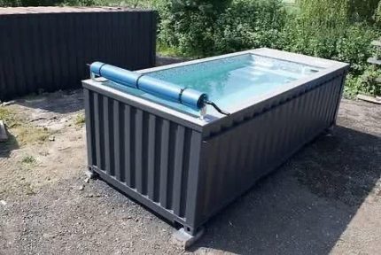 Piscina modular en contenedor – modelo Family 6 m