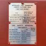 Contenedor marítimo 40 pies High Cube – rojo (nuevo, primer viaje – altura extra)