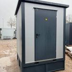Contenedor sanitario 2x2 m con ducha y depósito – baño móvil completo (aislado y con calefacción)