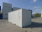 Contenedor marítimo 20 pies High Cube (HC) – blanco (nuevo primer viaje – altura extra 2,89 m)