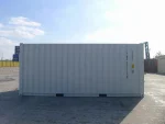 Contenedor marítimo 20 pies High Cube (HC) – blanco (nuevo primer viaje – altura extra 2,89 m)