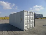 Contenedor marítimo 20 pies High Cube (HC) – blanco (nuevo primer viaje – altura extra 2,89 m)