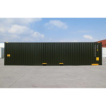 Contenedor 40 pies puerta doble (túnel) nuevo – verde (acceso frontal/trasero)