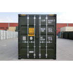 Contenedor 40 pies puerta doble (túnel) nuevo – verde (acceso frontal/trasero)