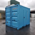Contenedor taller 10 pies – caja de almacén blindada con puerta lateral