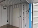 Contenedor taller 10 pies – caja de almacén blindada con puerta lateral