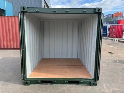 Contenedor almacén 8 pies «Storage» – verde (2,44 m x 2,20 m) caja compacta
