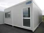 Módulo prefabricado 50 m² (doble acoplado) – oficina aislada 80 mm (8,24 m x 6 m)