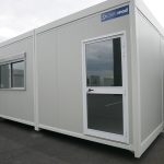 Módulo prefabricado 50 m² (doble acoplado) – oficina aislada 80 mm (8,24 m x 6 m)