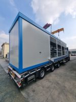 Monobloque oficina de ventas «Glass» 12×2,5 m – cristalera panorámica y aislamiento 100 mm (climatizado)