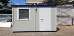 Monobloque prefabricado aislado 4x2 m para uso de oficina – equipamiento completo (nuevo)
