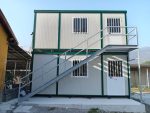 Monobloque oficina 6 m con baño y ducha – estructura reforzada apilable con aire acondicionado