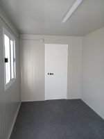 Monobloque oficina 6 m con baño y ducha – estructura reforzada apilable con aire acondicionado