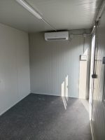 Monobloque oficina 6 m con baño y ducha – estructura reforzada apilable con aire acondicionado