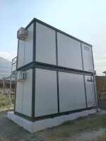 Monobloque oficina 6 m con baño y ducha – estructura reforzada apilable con aire acondicionado