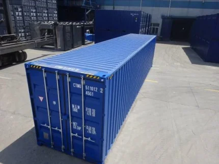 Contenedor marítimo 40 pies High Cube (HC) – nuevo primer viaje (altura extra 2,89 m)